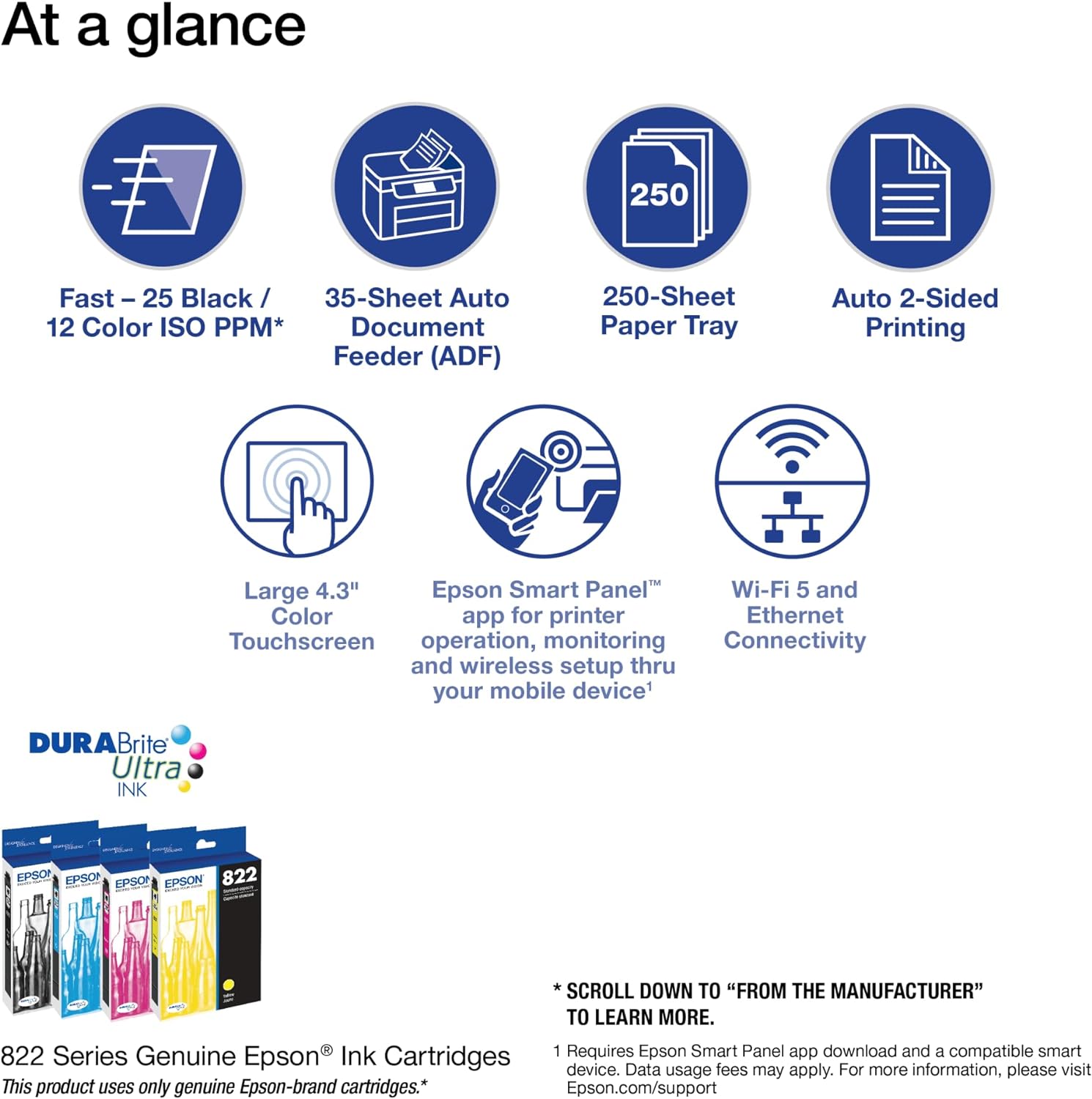 Epson® Workforce® Pro WF-4820 Wireless Color Inkjet All-In-One Printer ...
